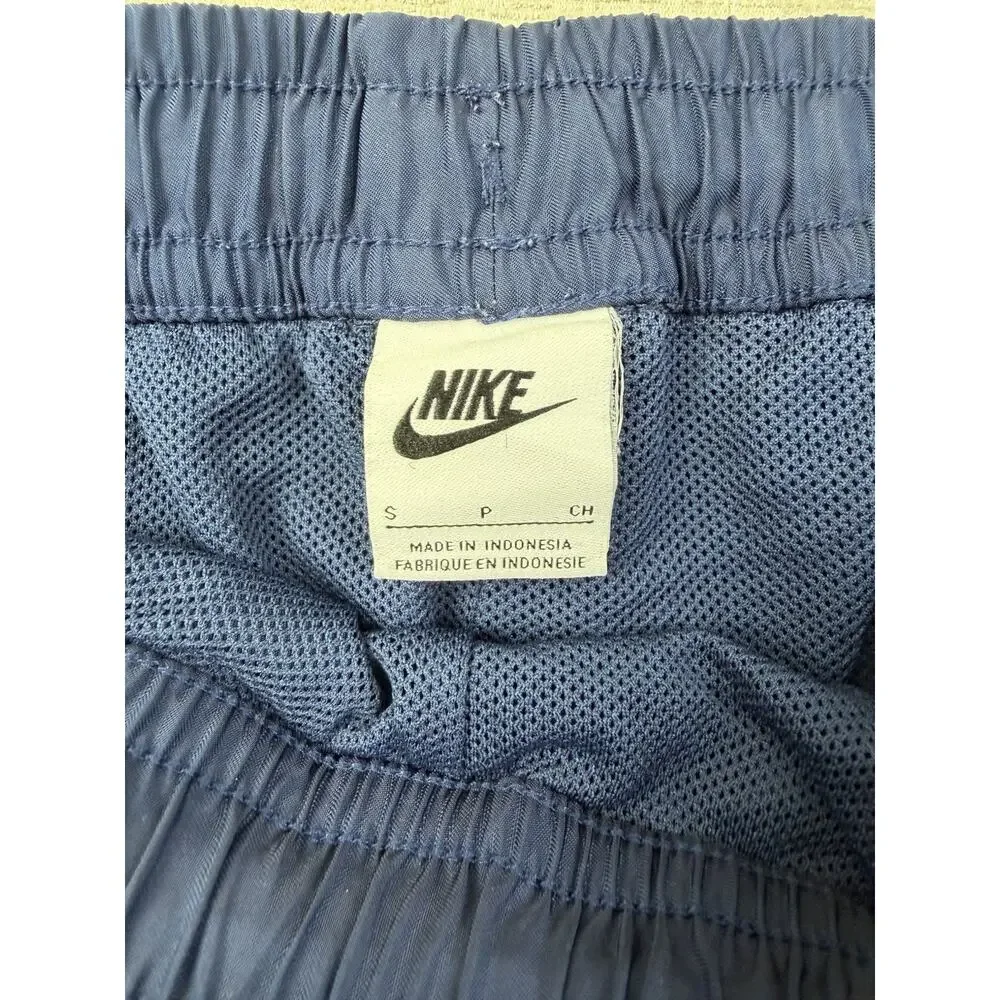 Nike Men’s Small Swim Trunks Navy Blue Mesh Lined Drawstring Shorts